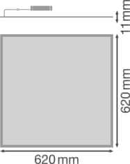 Osram LEDVANCE BIOLUX HCL PANEL PL 625 ZB 43W 2700-6500K 4058075364561