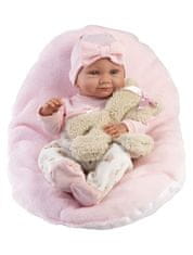 Rappa Llorens 73808 NEW BORN HOLČIČKA - realistická bábika bábätko s celovinylovým telom - 40 cm