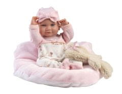 Rappa Llorens 73808 NEW BORN HOLČIČKA - realistická bábika bábätko s celovinylovým telom - 40 cm