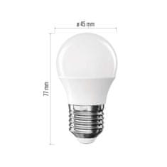 EMOS LED žiarovka Classic Mini Globe / E27 / 4,2 W (40 W) / 470 lm / Teplá biela