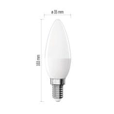 EMOS LED žiarovka Classic sviečka / E14 / 4,2 W (40 W) / 470 lm / Neutrálna biela