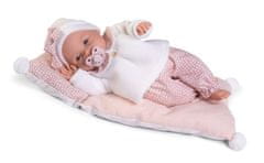 Rappa Antonio Juan 14363 BIMBA - žmurkajúca bábika bábätko so zvukmi a mäkkým látkovým telom - 37 cm