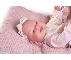 Rappa Antonio Juan 50414 MIA - žmurkajúca a cikajúca realistická bábika bábätko s celovinylovým telom - 42 cm