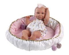 Rappa Llorens 73806 NEW BORN HOLČIČKA - realistická bábika bábätko s celovinylovým telom - 40 cm