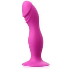 XSARA Silikonové dildo, plug, penis s přísavkou - 53782515