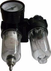 GEKO Regulátor tlaku s filtrom a manometrom a prim. oleje 1/4" G01176