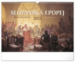 Notique Nástenný kalendár Slovanská epopej – Alfons Mucha 2025, 48 x 33 cm