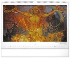 Notique Nástenný kalendár Slovanská epopej – Alfons Mucha 2025, 48 x 33 cm