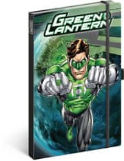 Presco Group NOTIQUE Notes Green Lantern, linajkový, 13 x 21 cm