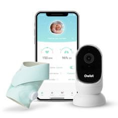 Owlet Chytrá ponožka a kamera Cam 1 & Smart Sock 3 Duo - Mint