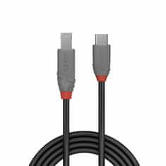 Lindy Kábel USB 3.1 Typ C CM/MICRO-B(3.0) 3m, Super Speed, čierny, Anthra Line §§