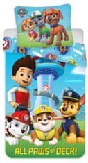 BrandMac Detská posteľná bielizeň Paw Patrol na palube 100×135 cm, 40×60 cm