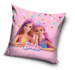 Carbotex Obliečka na vankúš Barbie Friends 40x40 cm Velúr