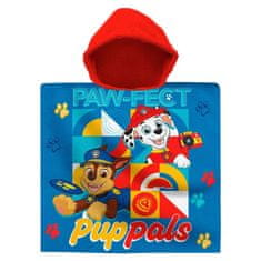 EUROSWAN Paw Patrol Paw-fect plážová osuška pončo 60x120 cm