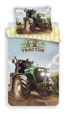 Jerry Fabrics Súprava obliečok Tractor Green 140×200 cm, 70×90 cm