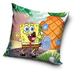 Carbotex Obliečka na vankúš SpongeBob Home 40x40 cm Velúr