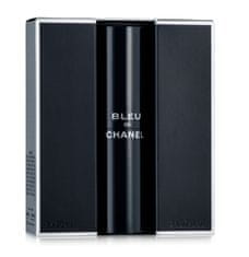 Chanel Bleu De Chanel - EDT (3 x 20 ml) + plnitelný flakon 60 ml