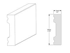 ORAC ORAC stropné, podlahová a lemovacie lišta SX162 Lišta 2000x40x10 mm