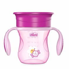 Chicco Náučný pohár 360 od 12m, 200ml, ružový