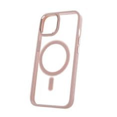 CPA Silikonové TPU pouzdro Satin Clear Mag pro iPhone 15 Pro Max růžové (GSM178100)