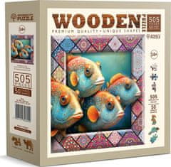 Wooden city Drevené puzzle Tropické ryby 505 dielikov EKO