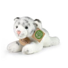 Rappa Plyšový tiger biely ležiaci 17 cm ECO-FRIENDLY