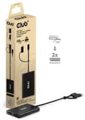 Club 3D Video hub MST USB-C (USB-A adaptér) na 2xDP 4K60Hz Video splitter (CSV-1478)