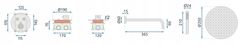 REA Podomietková sprchová sada LUNGO brúsené zlato + termostat + BOX