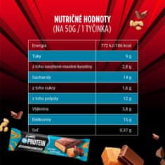 CORNY proteínová tyčinka 30% slaný karamel 18x50g