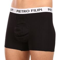 Pietro Filipi 2PACK pánske boxerky balls holder čierné (2BCL003) - veľkosť XXL