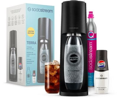  SODASTREAM TERRA Black Pepsi Zero Mpack