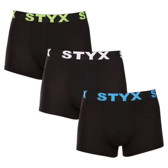 Styx 3PACK pánske boxerky športová guma viacfarebné (G9606162)