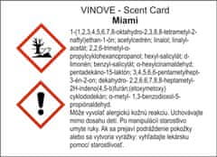 VINOVE Osviežovač vzduchu scented card - MIAMI