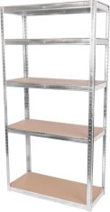 Strend Pro Regál Racks RAT40 MS, kovový, MDF, 5 políc, 1800x900x400 mm, max. 175 kg/polica