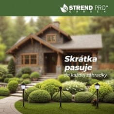 STREND PRO GARDEN Lampa Strend Pro Garden, reťaz, ohrada, plot do záhrady, 2x solárne svietidlo, 1x LED, 16,5x16,5x71,5 cm