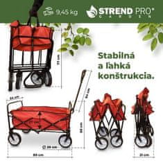 Strend Pro Vozík Praktik, skladací, PVC, 50 lit., max. 70 kg