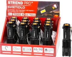 Strend Pro Svietidlo Strend Pro Flashlight NX1040, 3 W, 70+65 lm, s bočným svetlom, Zoom, 1xAA, .