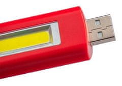 Strend Pro Svietidlo Strend Pro Keychain, kľúčenka, prívesok, s karabinkou, mix farieb, LED 75 lm, USB nabíjanie, 74x25x15 mm, .