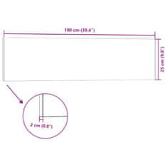 Vidaxl 3D nástenné panely 14 ks bielo-červené 100x25 cm EPS