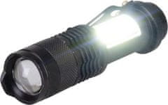 Strend Pro Svietidlo Strend Pro Flashlight NX1040, 3 W, 70+65 lm, s bočným svetlom, Zoom, 1xAA, .