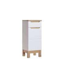 Kúpeľňová skrinka BALI WHITE 810 - biela/biely vysoký lesk