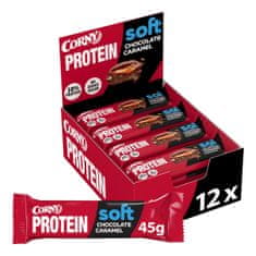 CORNY Proteín SOFT Čokoláda-karamel 12x45g