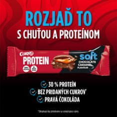 CORNY Proteín SOFT Čokoláda-karamel 12x45g