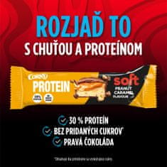 CORNY Proteín SOFT Arašidy-karamel 12x45g