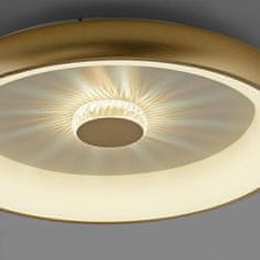 PAUL NEUHAUS LEUCHTEN DIREKT aj s JUST LIGHT LED stropné svietidlo matná mosadz 61x61 kruhové krištáľový efekt stmievateľné CCT 2700-5000K LD 14386-60