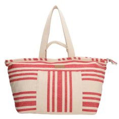 PE Florence Červeno-biela veľká plážová taška "Sea Star"