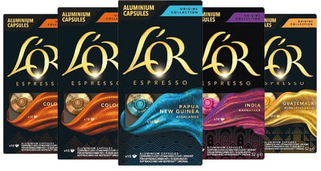 L\'Or MixPack Origins collection 50 ks kapslí kompatibilních s Nespresso* Original kávovary