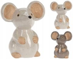 Koopman Porcelánová figúrka myši veľká dekoratívna 15,5 cm