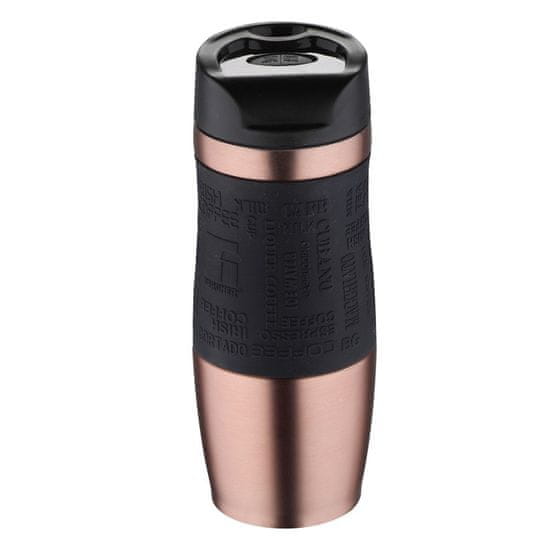 Bergner Termohrnček s protišmykovým úchopom 400 ml Rosegold