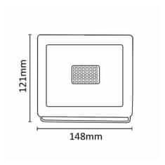 Asalite ASAL0295 LED reflektor 30 W 4500K biely